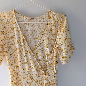 Sessun Floral Button Down Midi Dress